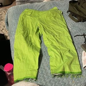 Lime green pants